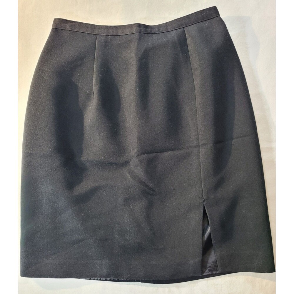 Vintage Michele New York Womens Black Pencil Skirt Small Lined Career Office 90s